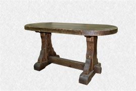 Состаренный стол из дерева №6 на 8 персон