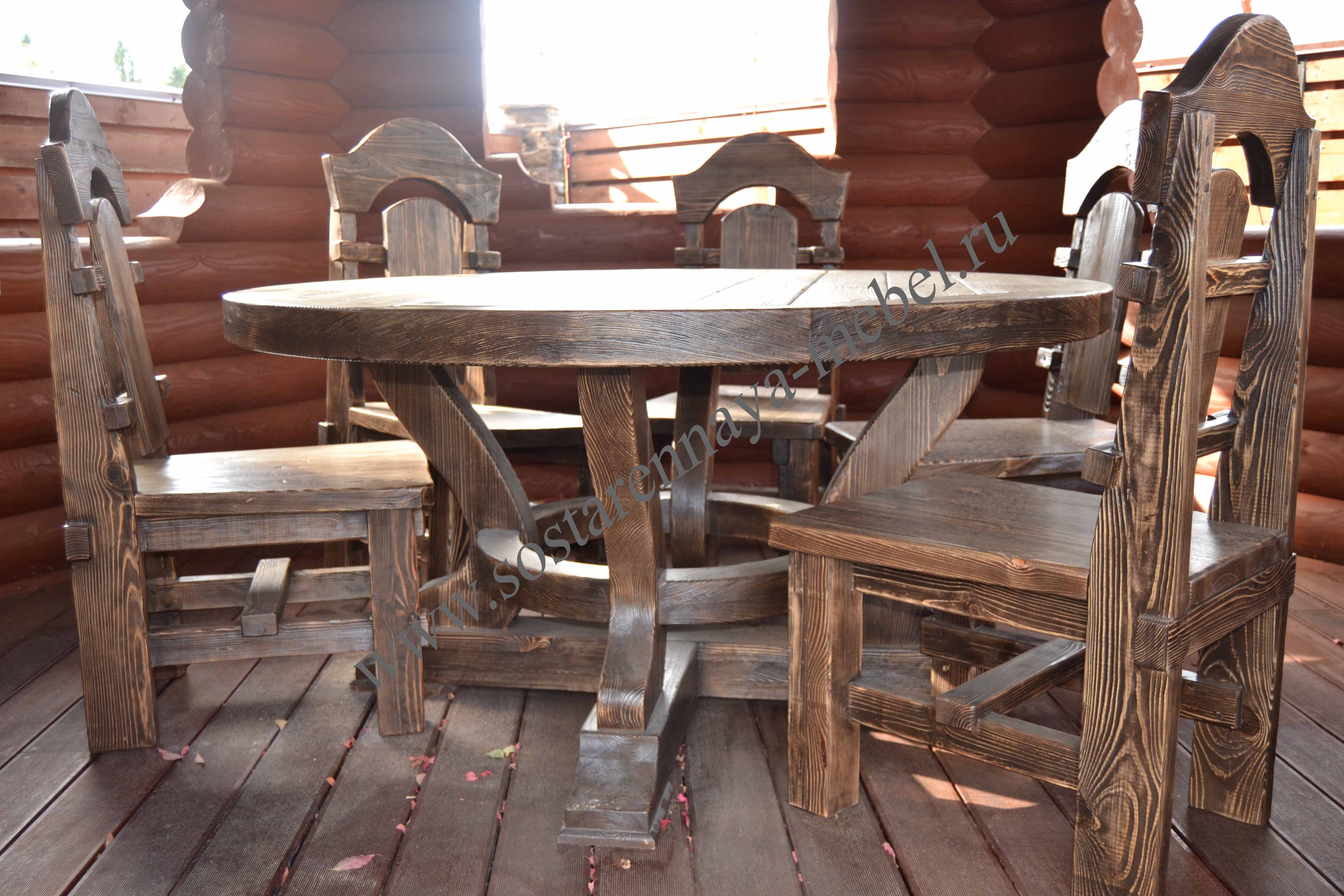 стол из дерева своими руками под старину для кухни