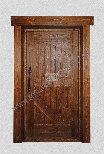 Дверь межкомнатная из сосны – фото